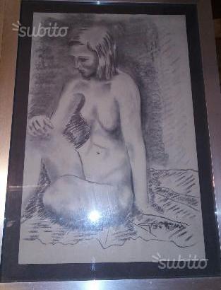 Quadri a olio e carboncino si spedizione