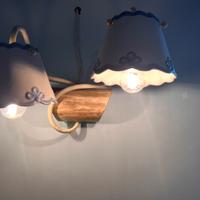 Applique lampadario e orologio