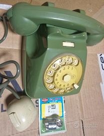 Telefono a disco  Verde salvia Sip +lucchetto