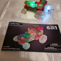 Laser Pegs costruzioni 6 in 1 luminoso