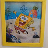 targa in legno cartello cornice giallo lucido