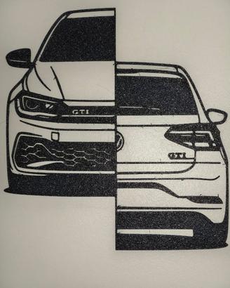 Wall Art 3D Fronte/Retro VW Polo GTI MK6