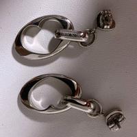 Orecchini Moschino in acciaio a forma di cuore