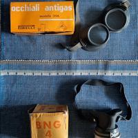 Respiratore ed occhiali antigas PIRELLI