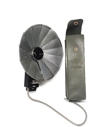 CANON FLASH J-2, PARABOLA PIEGHEVOLE, CAVO SINCRO
