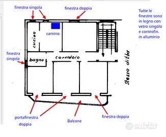 Luminosissimo 5 vani piano alto montagna abruzzese