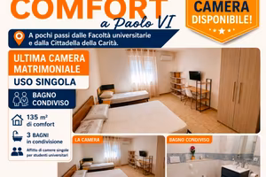 Camera USO SINGOLA con tutti i comfort