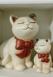 Gatti thun fiocco rosso 