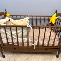 Lettino neonati legno usato una volta