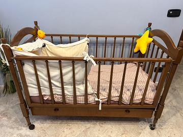 Lettino neonati legno usato una volta