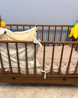 Lettino neonati legno usato una volta