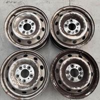 4 Cerchi in Ferro Originali Fiat Ducato 15 Pollici