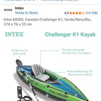 Due Canoe monoposto gonfiabili