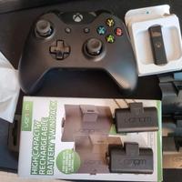 Controller XBOX+batterie+pennetta XBOX per pc