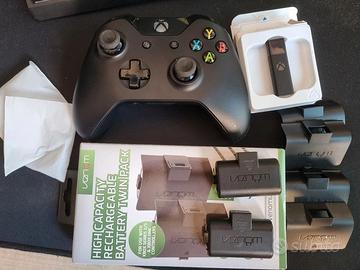 Controller XBOX+batterie+pennetta XBOX per pc