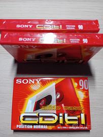3 audiocassette vergini SONY CDit I 90