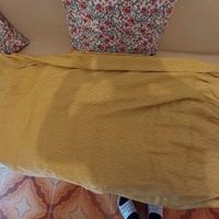 Copridivano due posti giallo 