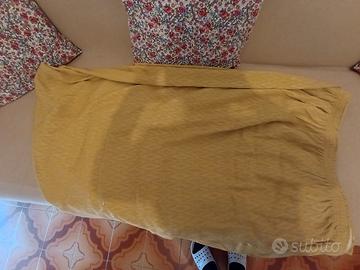 Copridivano due posti giallo 