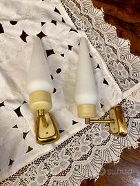 Splendida coppia di applique ‘60 in ottone
