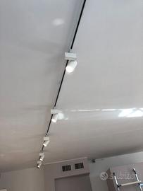 Impianto 18 faretti LED professionale con binari