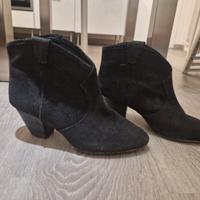 Stivaletti donna camoscio nero tg 39