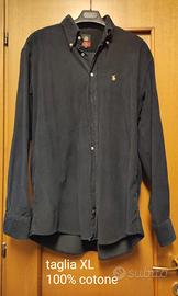 Camicia da uomo in simil velluto a costine XL
