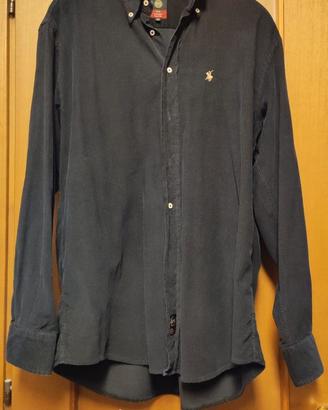 Camicia da uomo in simil velluto a costine XL