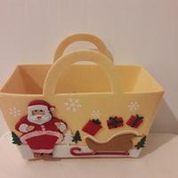 borsina porta regali natalizia 