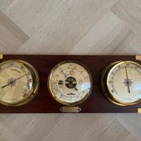 Stazione meteo analogica da parete in legno