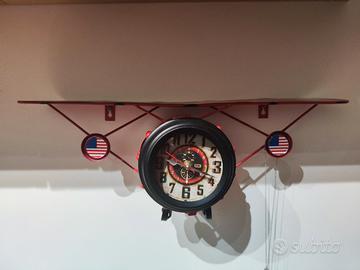 Orologio Americano Mensola Porta Oggetti Vintage