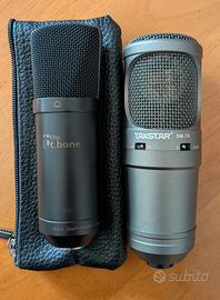 2 microfoni da studio T.Bone SC400 e Takstar SM7B