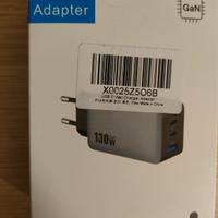 Caricabatterie nuovo 3 uscite output USB A USB C