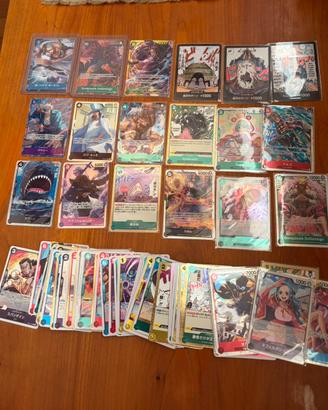 One Piece TCG - 70 SEC, SR, R cards