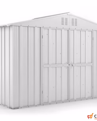 Box giardino lamiera zincata 327x155cm bianco