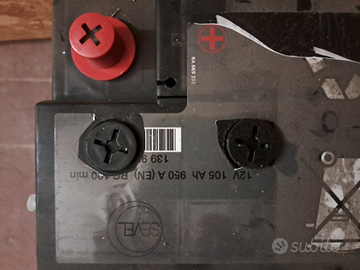 Batteria fiat ducato 12 V 105 Ah 950 A