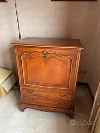 Credenza in legno chiaro - 1 anta e  2 cassetti