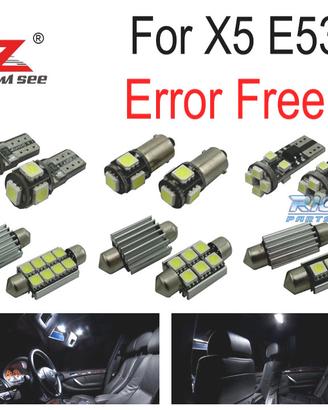 KIT 20 LAMPADE LED INTERNE BMW X5 E53 2000-2006