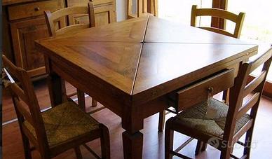 tavolo da quadrato allungabile