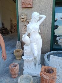Fontana statua in marmo 