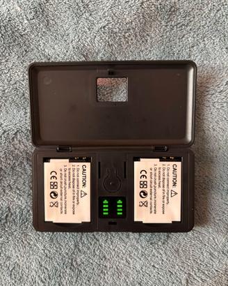 Caricabatterie  + 2 batterie SLB-11A x SAMSUNG