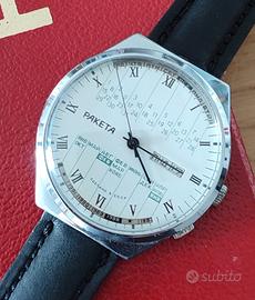 Raketa Calendar College, Orologio Russo Vintage.