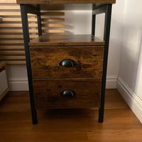 2 comodini stile industriale/Vintage Yaheetech