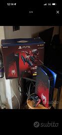 ps5 limited edition spiderman + joystick