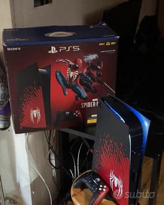 ps5 limited edition spiderman + joystick
