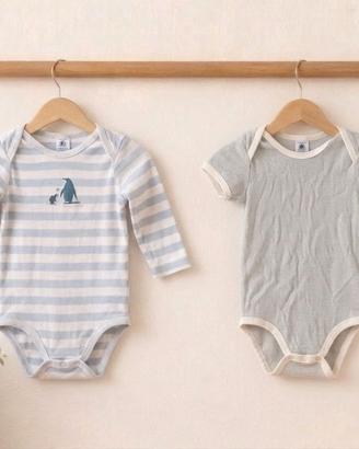 Set 2 body Petit Bateau 36 mesi