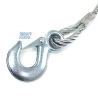 CAVO D'ACCIAIO RIMORCHIO CON DOPPIO GANCIO