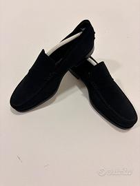 Mocassini Tod’s uomo camoscino nero