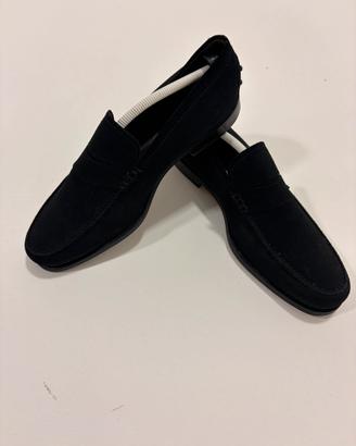 Mocassini Tod’s uomo camoscino nero