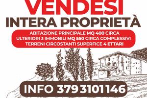 Casale con immobili e terreni