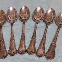 set sei cucchiaini argento 800 massiccio vintage